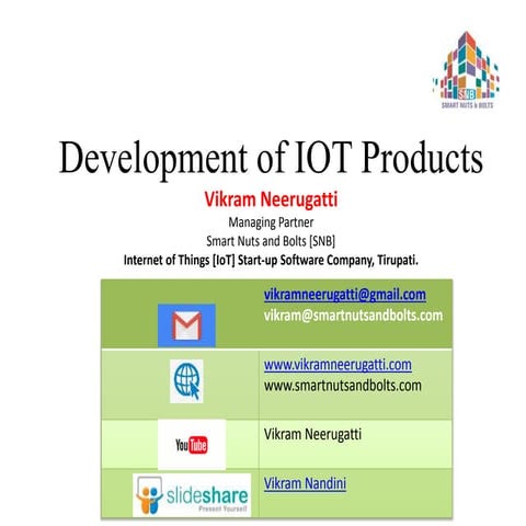 How to develop the IoT products