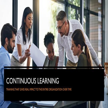 Continuous Learning - One example how to proceed