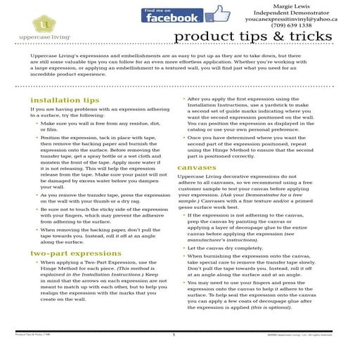 Product tips & tricks 1