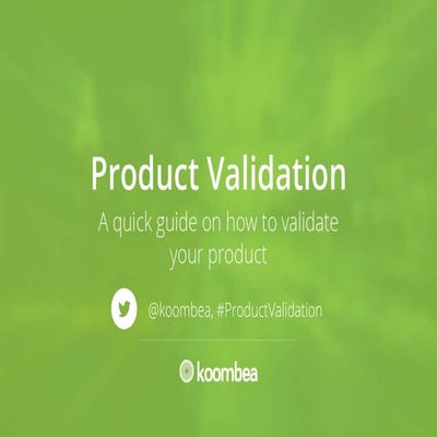 How to Validate Your Digital Product