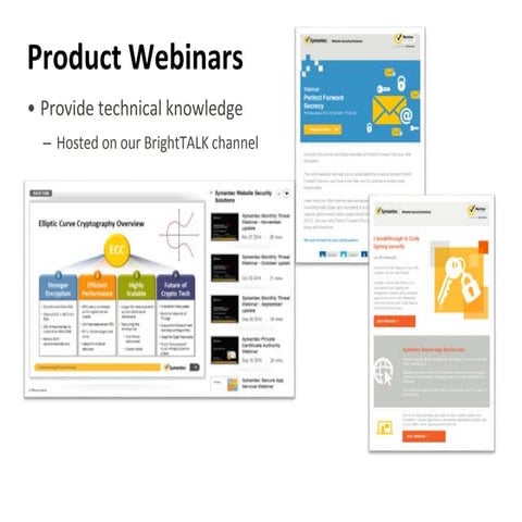 Product webinars