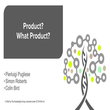 Product? What Product?