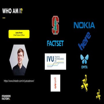 Justus Brown, Chief Product Officer, Founders Factory - User-Led Product Inno...