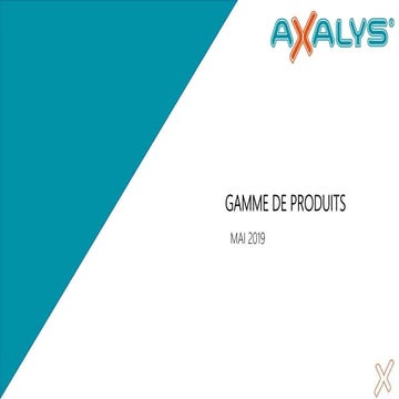 Produits groupe axalys