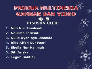 Produk Multimedia Gambar dan Video