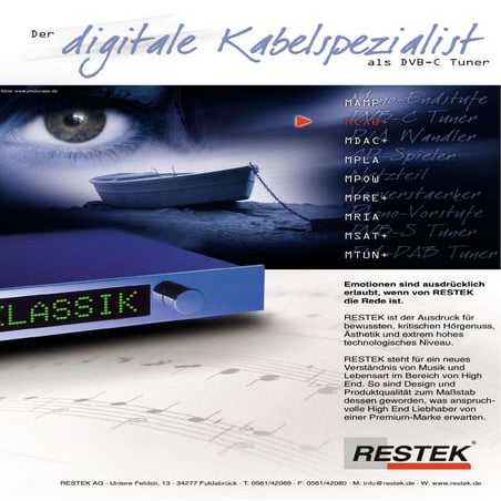 Produktblatt RESTEK MCAB+ Tuner