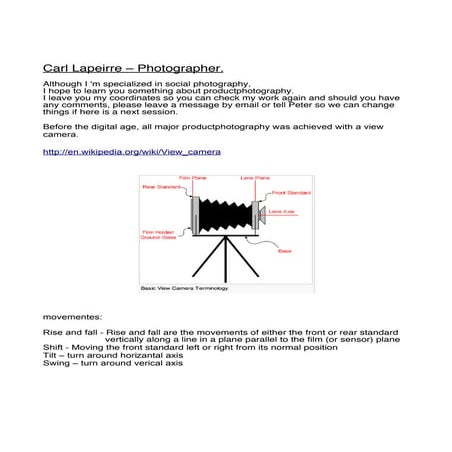 product photography advanced Carl Lapeirre