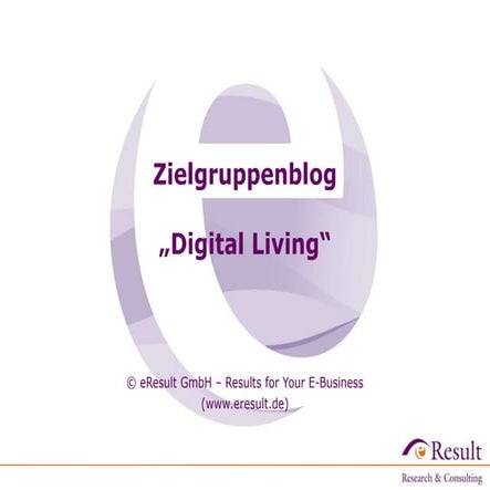 Produktpräsentation Zielgruppenblog Digital Living