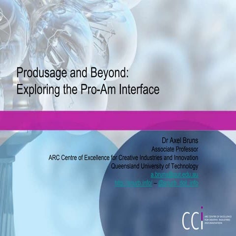 Produsage and Beyond: Exploring the Pro-Am Interface