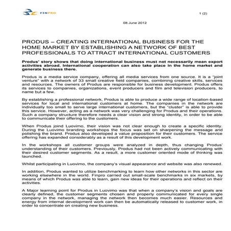 Produs Luovimo story