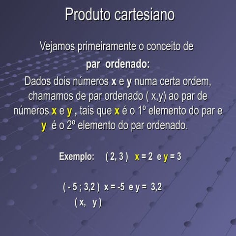 Produto cartesiano e função  definição