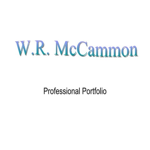 Professional Portfolio