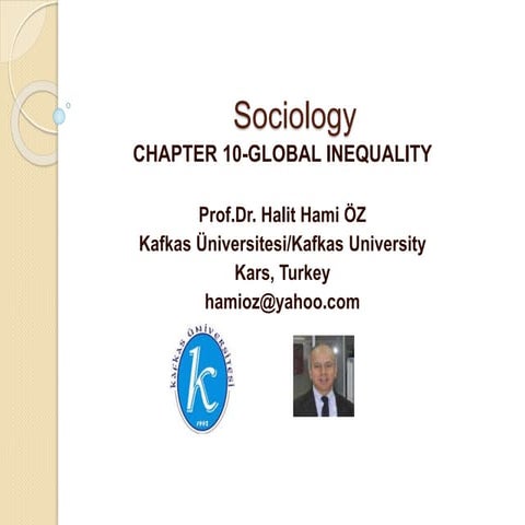 Prof.dr. halit hami öz sociology-chapter 10-global inequality