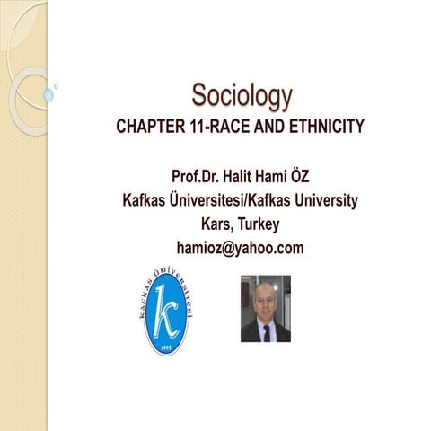 Prof.dr. halit hami öz sociology-chapter 11-race and ethnicity