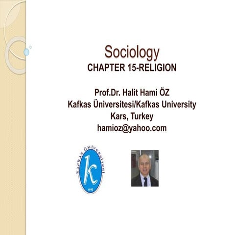 Prof.dr. halit hami öz sociology-chapter 15-religion