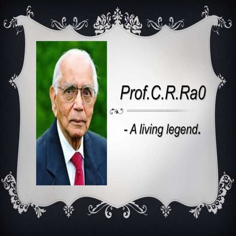 Prof.c.r.rao