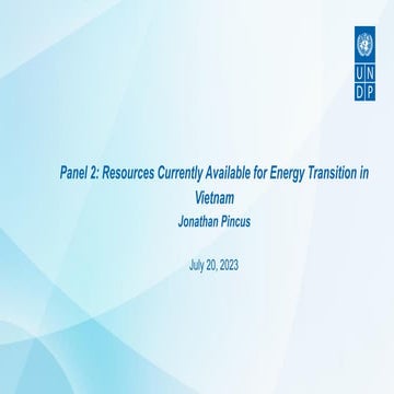 Resources Currently Available for Energy Transition in Vietnam (UNDP)