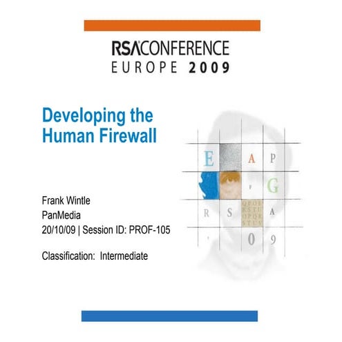 Developing The Human Firewall