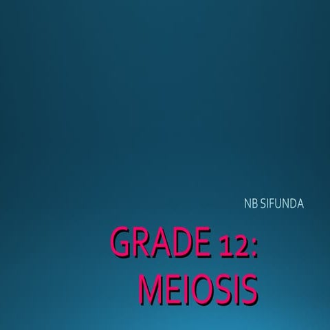 meiosis powerpoint  presentation 