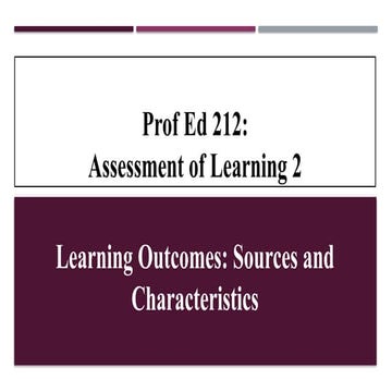 Prof Ed 212- Assessment of Learning II (Chapter 3 L1).pptx