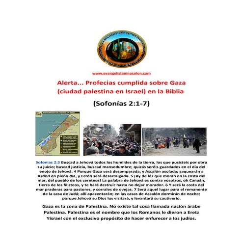 Profesia sobre gaza