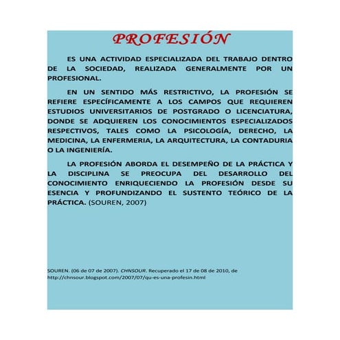 Profesión
