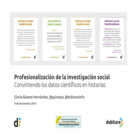 Profesionalización de la investigación social gloria álvarez hernández slides...