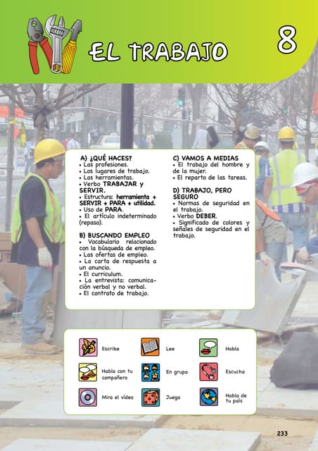 EL TRABAJO   Unidad  8