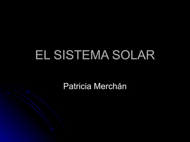 El sistema Solar