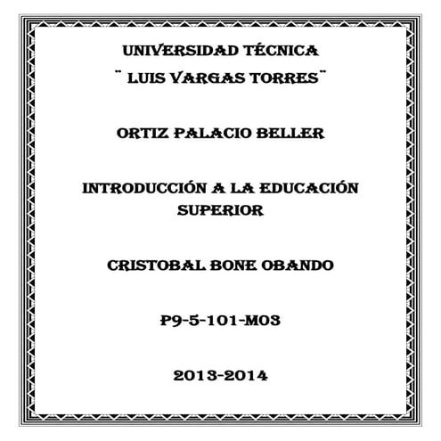  PORTAFOLIO CRISTOBAL BONE