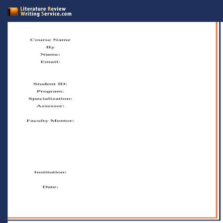 Professional Dissertation Literature Review