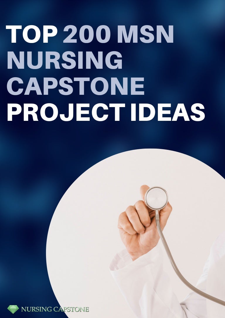 msn nursing capstone project examples