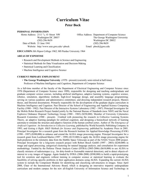 Professional Resumé