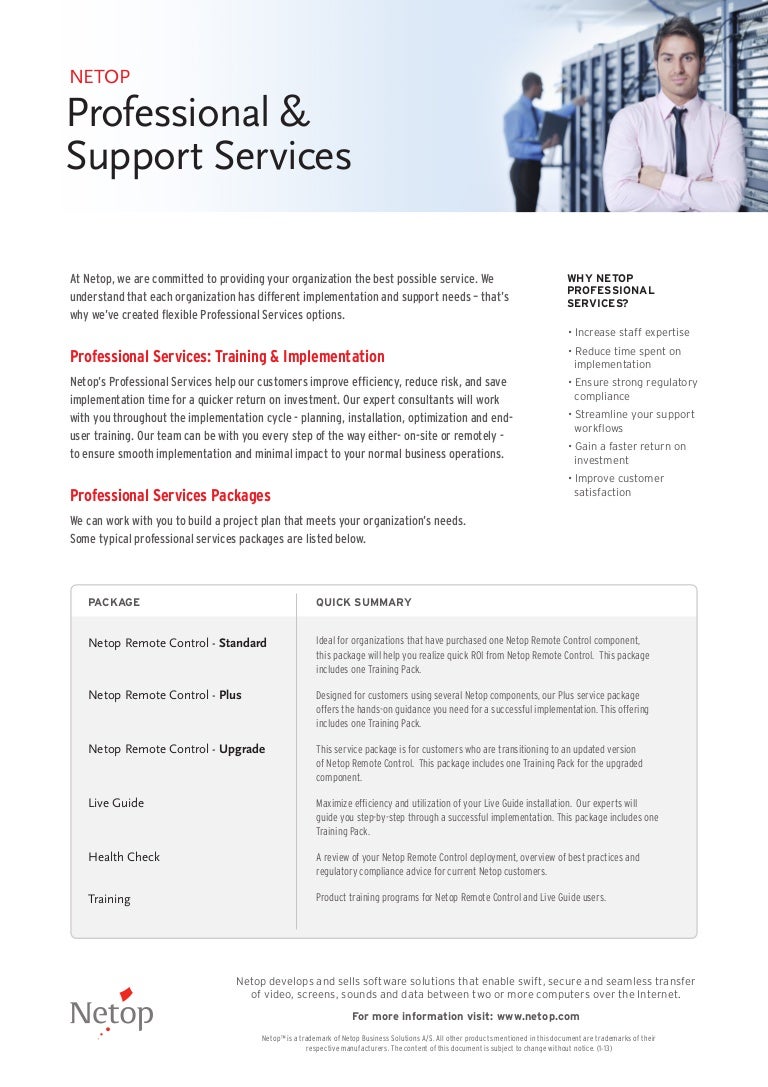 Netop Professional & Support Service