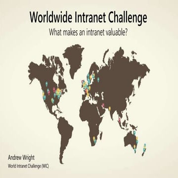 Blueprint for intranet success: Professional Advantage presentation 