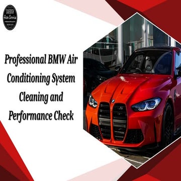 Professional BMW Air Conditioning System Cleaning and Performance Check ...