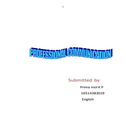 Professional communication