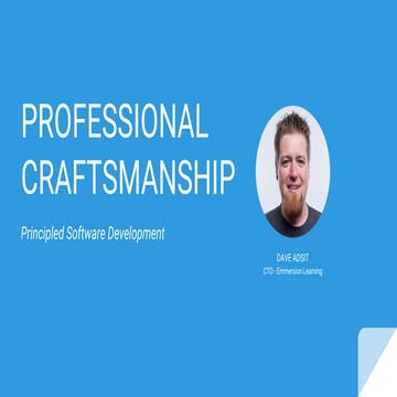 Professional Craftsmanship (Keynote)