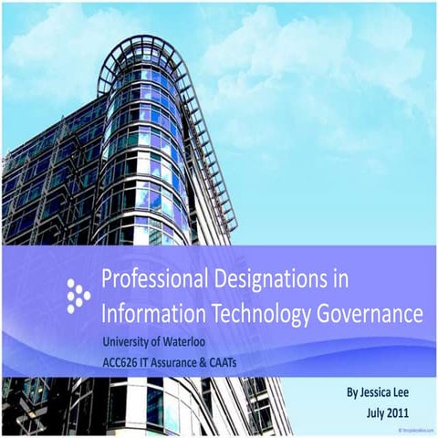 Professional designations in it governance