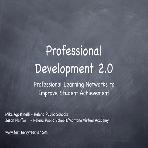 Professional Development 2 0 Ncce