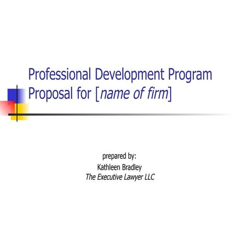 Professional Development Programs for Law Firms
