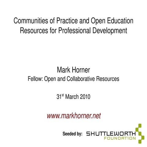 Professional Development Through Communities of Practice