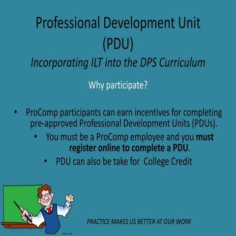 Professional development unit (pdu) 2012 13