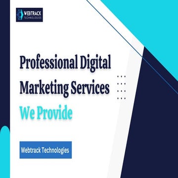 Professional Digital Marketing Services - Webtrack technologies