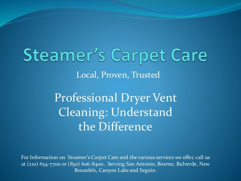 Professional Dryer vent Cleaning Understand the Difference