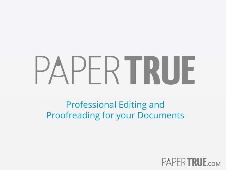 Professional proofreading service
