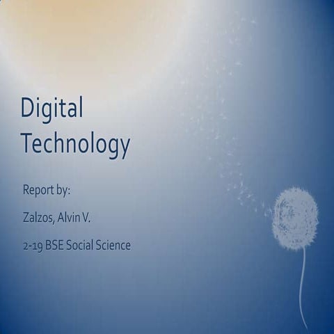 Digital Technology in Education