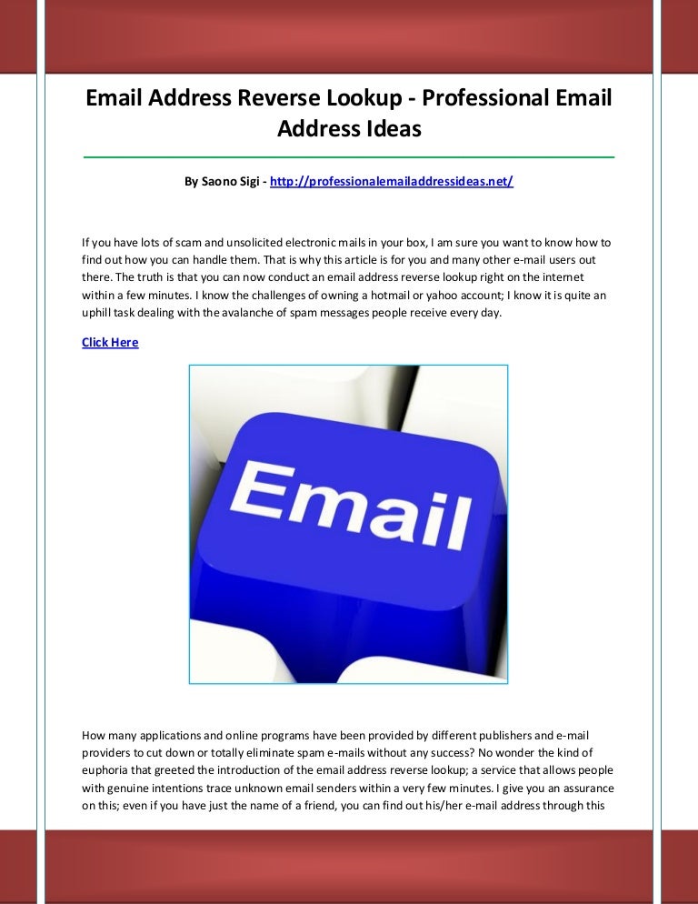 Professional email address ideas