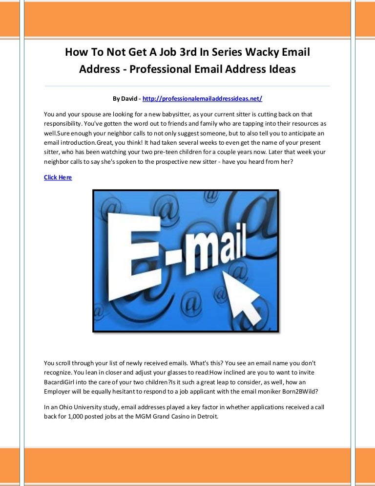 professional email address ideas professional email ideas