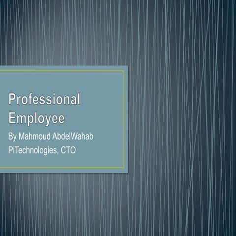 Professional employee [PiTechnologies] v1.0